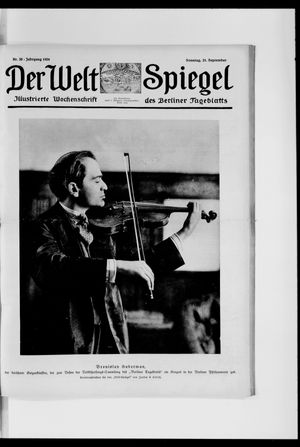 Berliner Tageblatt und Handels-Zeitung on Sep 21, 1924