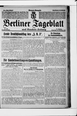 Berliner Tageblatt und Handels-Zeitung vom 25.09.1924