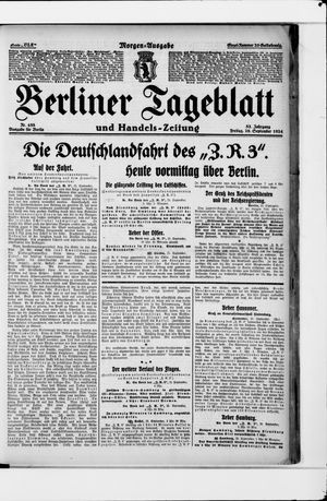 Berliner Tageblatt und Handels-Zeitung vom 26.09.1924