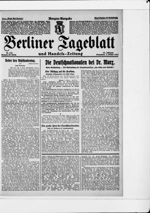 Berliner Tageblatt und Handels-Zeitung vom 04.10.1924