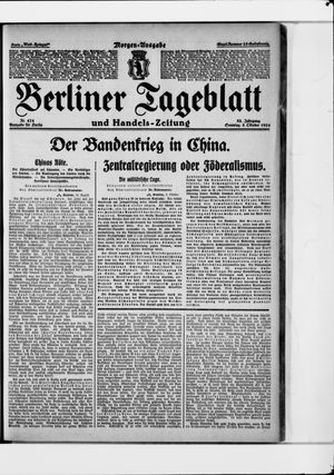 Berliner Tageblatt und Handels-Zeitung vom 05.10.1924