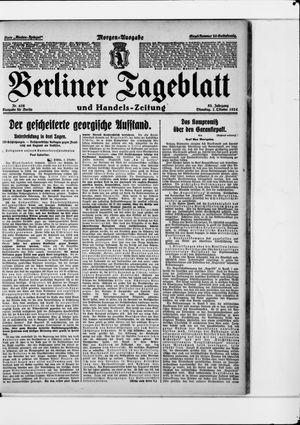 Berliner Tageblatt und Handels-Zeitung vom 07.10.1924