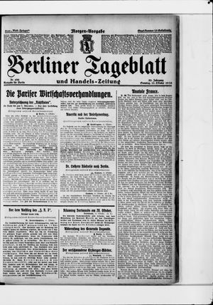 Berliner Tageblatt und Handels-Zeitung on Oct 12, 1924