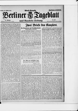 Berliner Tageblatt und Handels-Zeitung vom 20.10.1924
