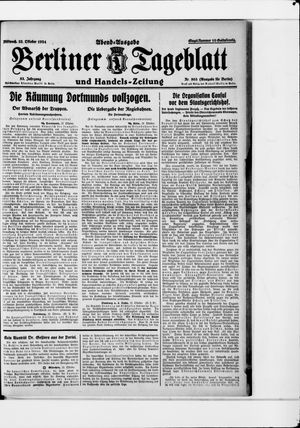 Berliner Tageblatt und Handels-Zeitung vom 22.10.1924
