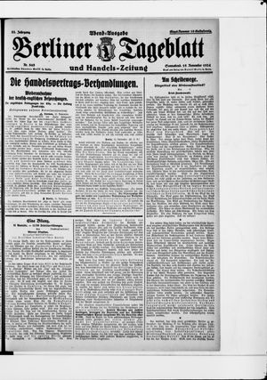 Berliner Tageblatt und Handels-Zeitung vom 15.11.1924