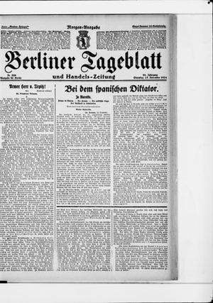 Berliner Tageblatt und Handels-Zeitung vom 25.11.1924