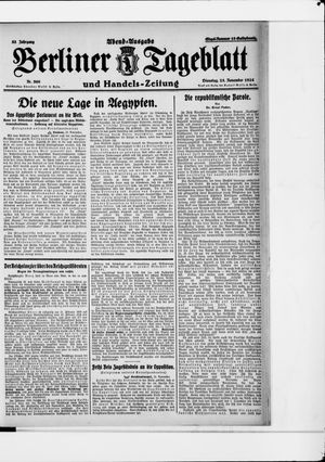 Berliner Tageblatt und Handels-Zeitung vom 25.11.1924