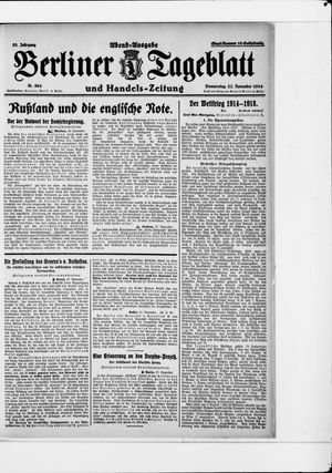 Berliner Tageblatt und Handels-Zeitung vom 27.11.1924