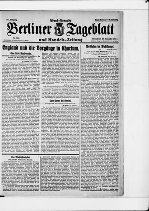 Berliner Tageblatt und Handels-Zeitung vom 29.11.1924