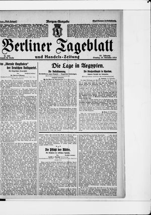 Berliner Tageblatt und Handels-Zeitung vom 30.11.1924