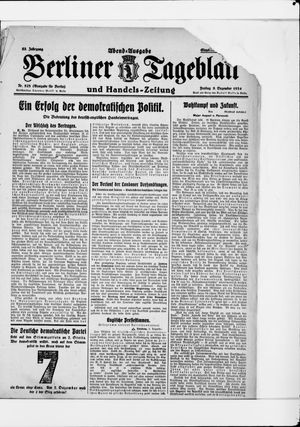Berliner Tageblatt und Handels-Zeitung vom 05.12.1924