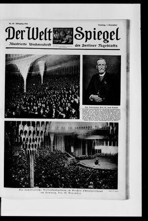 Berliner Tageblatt und Handels-Zeitung vom 07.12.1924