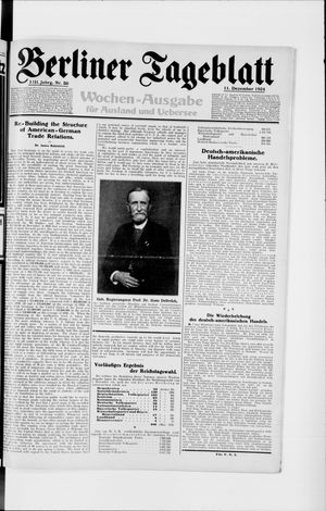 Berliner Tageblatt und Handels-Zeitung vom 11.12.1924