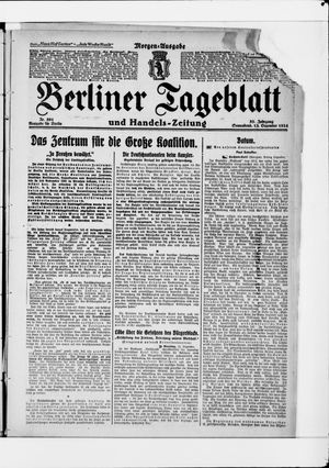 Berliner Tageblatt und Handels-Zeitung vom 13.12.1924