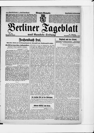 Berliner Tageblatt und Handels-Zeitung vom 20.12.1924