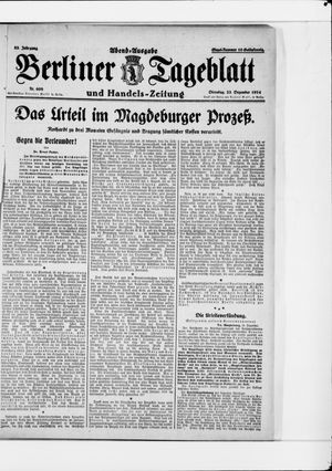 Berliner Tageblatt und Handels-Zeitung vom 23.12.1924