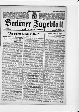 Berliner Tageblatt und Handels-Zeitung vom 27.12.1924