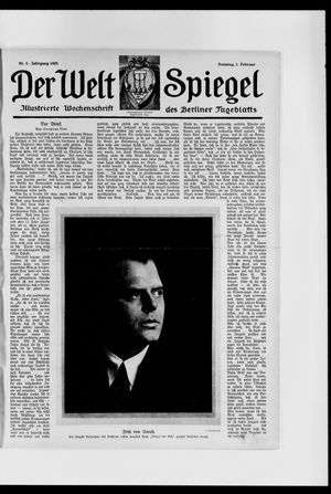 Berliner Tageblatt und Handels-Zeitung vom 01.02.1925
