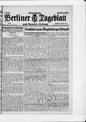 Berliner Tageblatt und Handels-Zeitung vom 04.02.1925