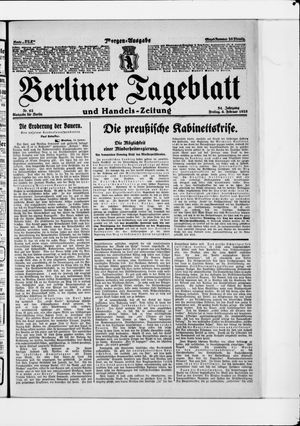 Berliner Tageblatt und Handels-Zeitung vom 06.02.1925