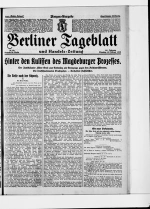 Berliner Tageblatt und Handels-Zeitung vom 10.02.1925