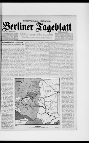 Berliner Tageblatt und Handels-Zeitung vom 12.02.1925