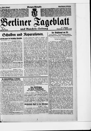 Berliner Tageblatt und Handels-Zeitung vom 12.02.1925