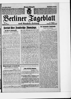 Berliner Tageblatt und Handels-Zeitung vom 17.02.1925