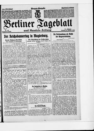Berliner Tageblatt und Handels-Zeitung on Feb 22, 1925