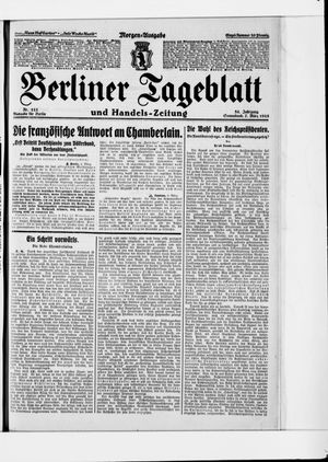 Berliner Tageblatt und Handels-Zeitung vom 07.03.1925