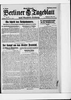 Berliner Tageblatt und Handels-Zeitung vom 10.03.1925