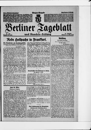 Berliner Tageblatt und Handels-Zeitung vom 18.03.1925