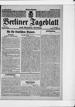 Berliner Tageblatt und Handels-Zeitung vom 24.03.1925