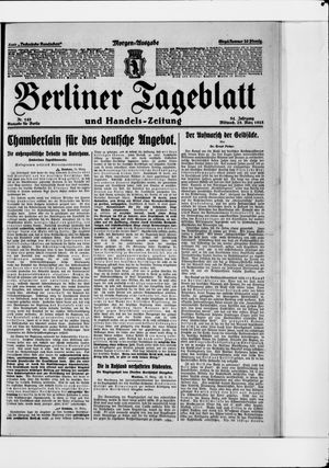 Berliner Tageblatt und Handels-Zeitung vom 25.03.1925