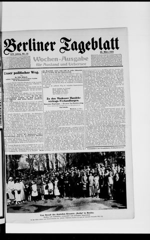Berliner Tageblatt und Handels-Zeitung vom 26.03.1925