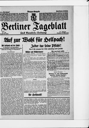 Berliner Tageblatt und Handels-Zeitung vom 29.03.1925