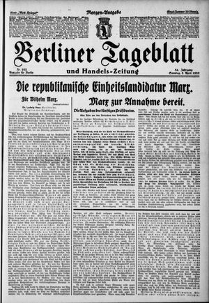 Berliner Tageblatt und Handels-Zeitung on Apr 5, 1925