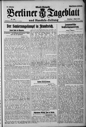 Berliner Tageblatt und Handels-Zeitung vom 07.04.1925