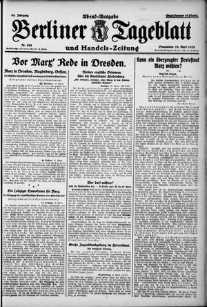 Berliner Tageblatt und Handels-Zeitung on Apr 18, 1925