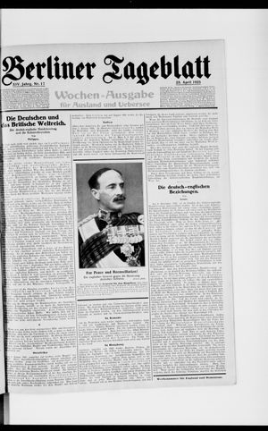 Berliner Tageblatt und Handels-Zeitung vom 23.04.1925