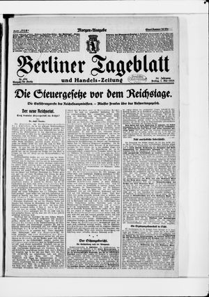 Berliner Tageblatt und Handels-Zeitung vom 01.05.1925