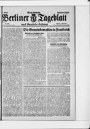Berliner Tageblatt und Handels-Zeitung vom 04.05.1925