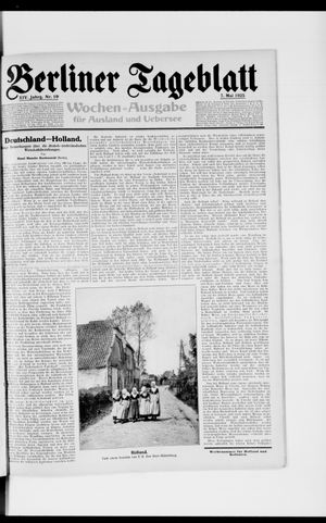 Berliner Tageblatt und Handels-Zeitung vom 07.05.1925