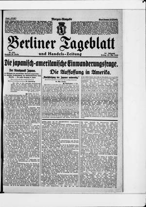 Berliner Tageblatt und Handels-Zeitung vom 15.05.1925