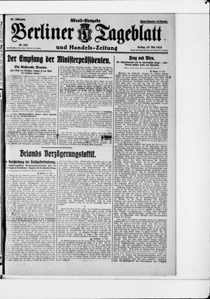 Berliner Tageblatt und Handels-Zeitung vom 15.05.1925