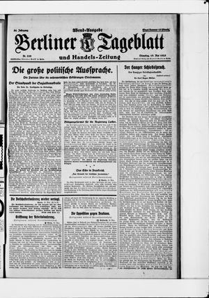 Berliner Tageblatt und Handels-Zeitung on May 19, 1925