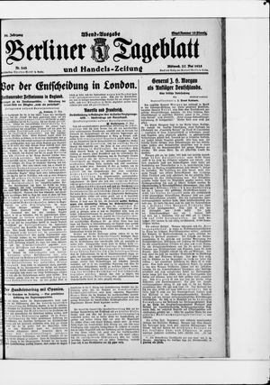 Berliner Tageblatt und Handels-Zeitung vom 27.05.1925