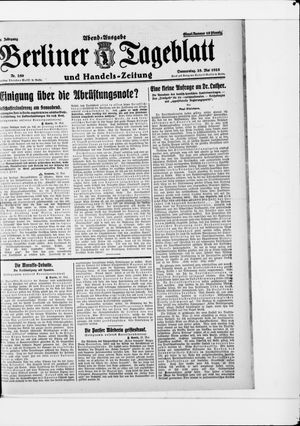 Berliner Tageblatt und Handels-Zeitung vom 28.05.1925