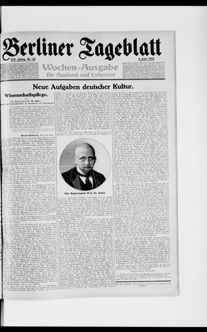 Berliner Tageblatt und Handels-Zeitung vom 04.06.1925